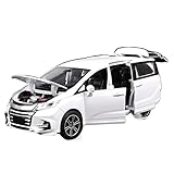 Car Diecast Model Car Model Alloy Car Die Cast Toy Car Model Car Pull Back Children Toy Gift Collectible 1/32 for Honda for Odyssey (Color : White)