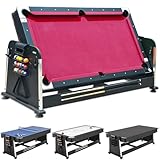 ⚖ 【PATAS REFORZADAS Y SISTEMA DE NIVELADORES AJUSTABLES】: Equipada con patas cuadradas de 10x10 cm y niveladores en la base, esta mesa garantiza una superficie de juego equilibrada y estable en todo momento, evitando movimientos indeseados durante las partidas.