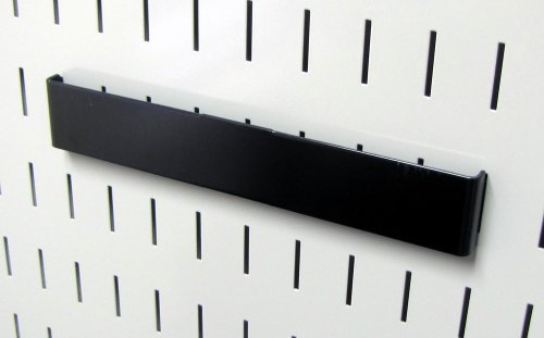 Wall Control Pegboard 8in Accessory Hanger Tool Holder Bracket Pegboard Accessory for Wall Control Pegboard and Slotted Tool Board â€“ Black