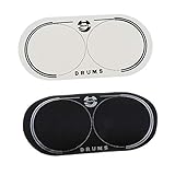 * Ganz neu und hochwertig. F Fityle 2X Doppelpedal Patch für Bass Drum Drumheads Schutz 12,8 X 6,5 cm