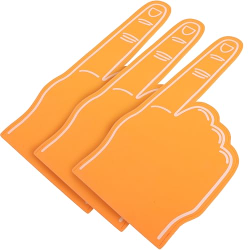 Dedos de espuma naranja PRETYZOOM para eventos deportivos y juegos de fútbol