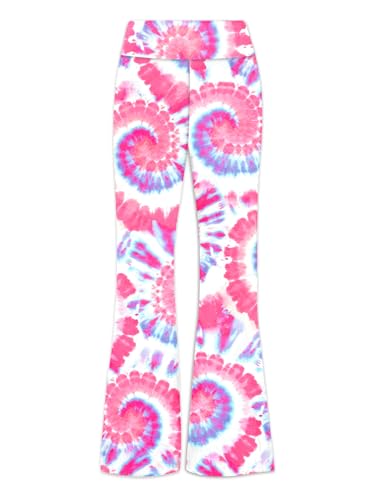 Image of Deerose Girls Halloween Hippie Bell Bottom Pants High Waist Flare Pants 5-14 Years