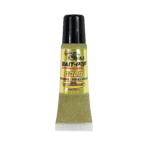 Bait-Pop Gold - Live Sonar Intensifier Scented Sparklscales .5oz Tube