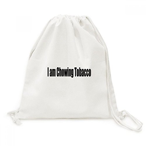 Toile drawstring backpack pour voyage avec citation imprimée
