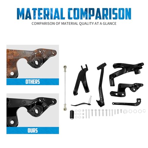 Commandes avancées en aluminium usiné pour Harley Softail Standard FXST - 7
