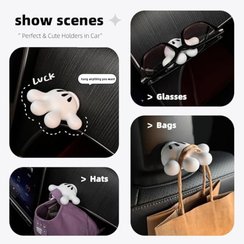 Image of TASMAX Cute Tooth Brush Holder Bathroom Brush Stand self Adhesive wall Mounted Toothbrush Holder Multi-Function Mouse Bathroom Decor Toothbrush Stand Key Holder Plug Holder Pack 2