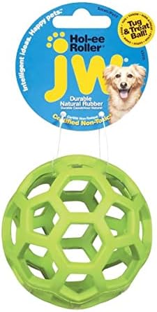 Dog Toy HOL-ee Roller Rubber Ball Toys for Dogs Tough Insert Treats Choose Size(Small - 3 1/2")