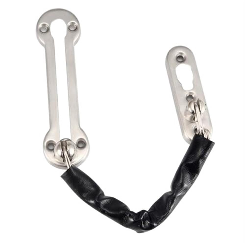 Lkfjnhepf B Door Chain 20Cm 5 Colors Door Lock Chain Electroplating Anti-Theft Stainless Steel Anti-Rust Thicken Olt Safety Hardware(B)