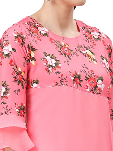 Image of ALC Creation Women's Crepe Printed A-line Kurti