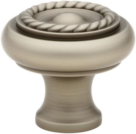 Emtek Rope Cabinet Knob, 1-1/4" Dimension, Pewter 86113US15A