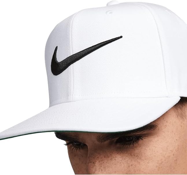 NIKE Unisex Sportswear Pro Swoosh Snapback Cap Hat White FV5522-010 Size L - XL, White, L/XL