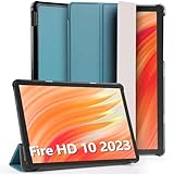 GeeRic Fire HD 10 2023 対応 ケース 10インチ Fire HD 10 第13世代 対応 保護カバー タブレットケース 手帳型 スタンドケース オートスリープ機能 軽量 薄型 耐衝撃 傷防止 ミントグリーン