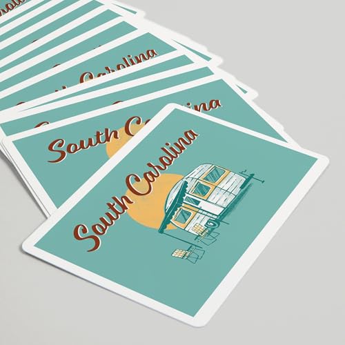 Baraja de cartas Póker South Carolina vintage 52 cartas miniatura 5
