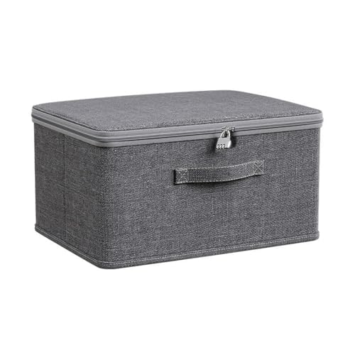 Onperpoe Abschließbare Box Faltbare Aufbewahrungbox mit Deckel Faltbare...