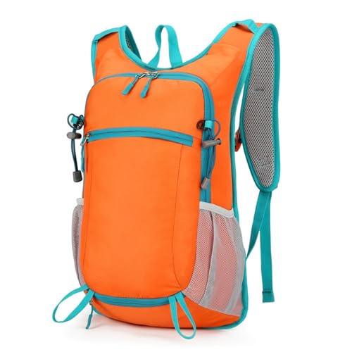Outdoor Lightweight Backpack Multifunctional Backpack Suitable for Fitness Hiking Mountain Cycling Marathon(Orange)