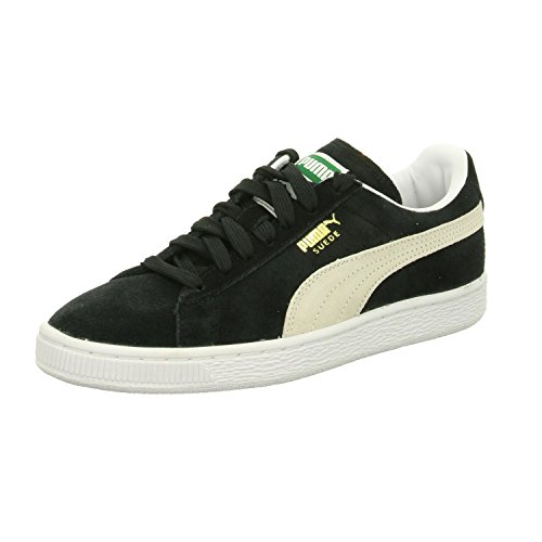 Image of PUMA Men's Suede Classic+ Sneakers, Black-White, 8.5 UK 29 EU 41 1 /2