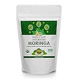 Organic Veda Moringa Tea Bags, Premium Dried Moringa Leaf Tea for Overall Wellness, Non-GMO, Caffeine-Free, & Gluten-Free Organic Tea, 120 Tea Bags