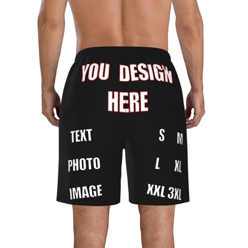 Custom Shorts Personalized Text Image Logo Fashionable Trunk Custom Short Washed Shorts Personalized Gifts for Family4