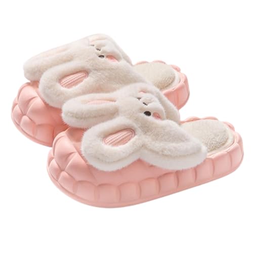 Womens Cute Bunny Animal Slippers Fluffy 3d Rabbit Indoor Outdoor House Slipper Shoes Comfortable Soft Home Slippers