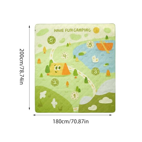 Couverture de pique-nique extérieure pliable lavable en machine pour camping