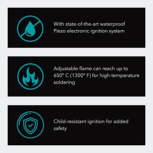 Solder-It Micro Therm Butane Heat Gun (Mj-600) | Flameless Mini Heat Gun With Detachable Heat Deflector | Piezo Electric Ignition And Butane Refill Tank | For Heat Shrink And Pvc Bending #TOP2