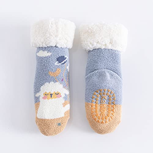Winter Socks Baby Coral Children Warm Kids Pile Breathable Cotton Casual Ribbed Women Cute Ankle Soft For Size 62