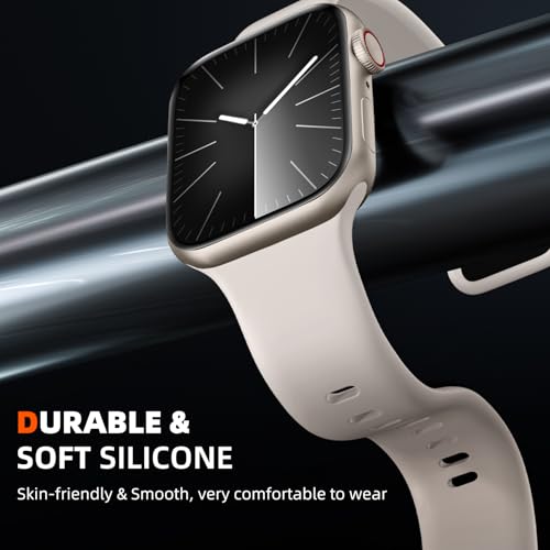 Maledan Sport Bands Compatible with Apple Watch Band 49mm 44mm 45mm 46mm 42mm 41mm 40mm 38mm Men Women, Soft Silicone Strap Breathable Bands for iWatch Apple Watch Ultra 3 2 Series 11 10 9 8 7 SE 6 5 image 7