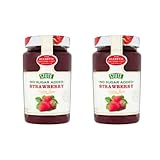 2 x 430g No Added Sugar Strawberry Jam Diabetic Friendly