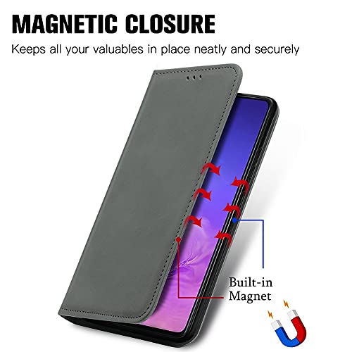 MOONCASE Capa tipo Carteira para Samsung Galaxy S10 Lite, Couro PU Capa flip Fechamento Magnético co