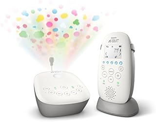 Philips Avent Audio Baby Monitor High w/Starry Night Projector, SCD730/86