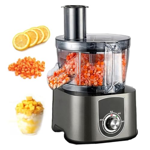 lilishangmao Picadora De Verduras Automática 3 En 1, 600 W, Eléctrica, para Frutas, Cubos, Cebollas, Patatas Y Zanahorias, Gran Capacidad De 5 L, Fácil De Desmontar
