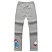 Richie House Little Girls' Elasitc Leggings with Patch Embroidery Size 1-8 RH1183