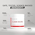 Kaged Thermogenic Powder Clean Burn Orange Mango Men & Women Weight Management Supplement Organic Caffeine Apple Cider Vinegar 30 Servings - Image 5