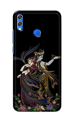Image of Lord Radha and Krishna Hard Back Case Cover for Honor 8X, JSN-L11, JSN-L21, JSN-L22, JSN-L23 Back Cover -(J5) VNS2223
