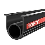Garage Door Seals Bottom Rubber - Jobon 10 Ft Universal U+O Weatherproofing Garage Door Weather Stripping Bottom Seal Replacement Fits Most Standard Garage Doors, Easy Installation