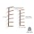Bora Portamate PBR-001 Wood Organizer and Lumber Storage Metal Rack with 6-Level Wall Mount - Indoor and Outdoor Use