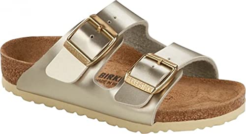 Birkenstock Unisex-Child Sandals Arizona Kid Elc Gold Bf N