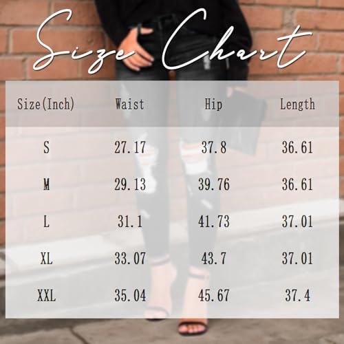 Skinny Jeans for Women High Waisted Ripped Stretchy Jeans Tummy Control Distressed Jeans Destroyed Denim Jeggings3