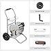 Giraffe Tools Garden Hose Reel Cart with Wheels, Stainless Steel Heavy Duty Water Hose Reel Cart, 200 ft of 1/2 Capacity, Mobile for Outside