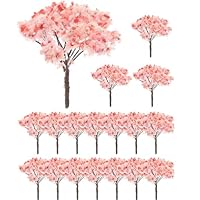Amazon.co.jp: siawadeky 20本セット 桜 樹木 ジオラマ 桜の木 鉄道