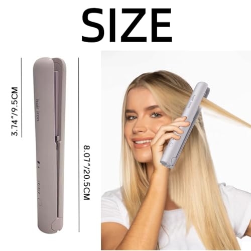 Plancha y Rizador de Pelo 2 en 1 Recargable Mini miniatura 7