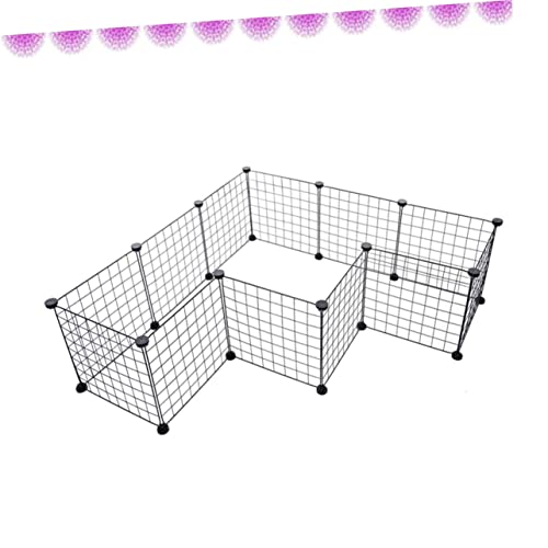 Cage pour chien de type maison 35x35 en métal noir robuste et stable - 5