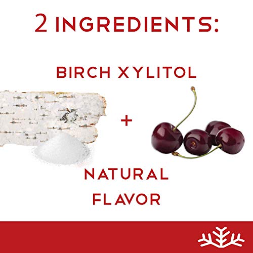 Black Cherry Keto Xylitol Candy Chips - Snø 1.5Oz Tin - Sugar-Free Candy With Only 2 Ingredients | Low Carbs, Diabetic-Friendly, Non-Gmo, Vegan, Gf & Kosher | Purest Candy In The World #TOP3