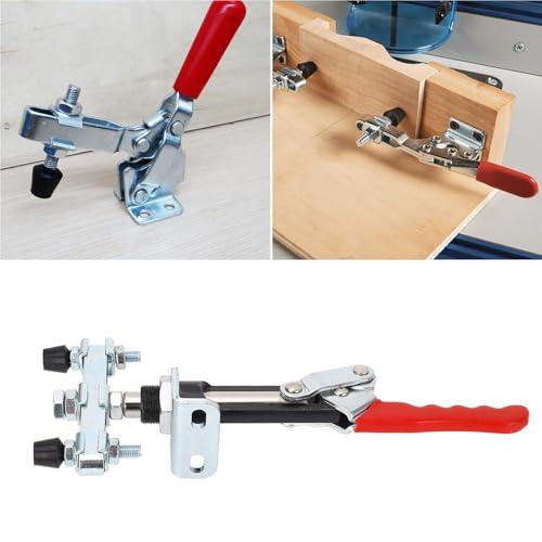 Pince push-pull en acier robuste avec axe réglable pour menuiserie fine - 5