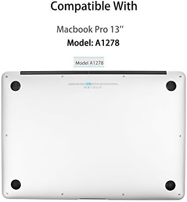 Cosmos ® Rubberized Plastic Hard Shell Cover Case for MacBook Pro 13" Model No.A1278 (w/a CD-ROM Drive, Non Retina Display Model), Dark Purple Marble Pattern