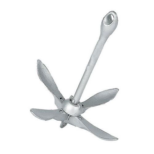 image for Norestar 8.8 LB Folding Marine Grapnel Anchor System with 100 Feet of 