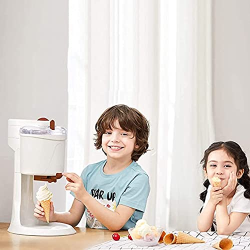 HIGHKAS Softeismaschine, Heim Kleine DIY-Küche Automatische Mini-Frucht-Softeis-Eismaschine, Gesund, Einfache One-Push… – Bild 3