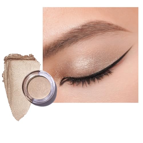 Oulac Glitzer Lidschatten Sepia, Hochpigmentierter Feine Textur, Wasserfest & Langlebig, Metallisch schimmernde Finish, Verblendbar & Faltenfreies Augen-Makeup, Vegan | 06g (23) Light Luxury