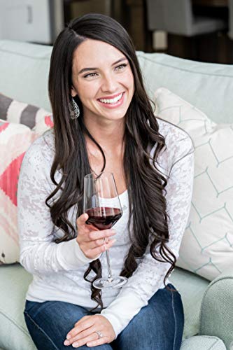 Aspen & Birch - Classic Wine Glasses Set Of 4 - Red Wine Glasses Or White Wine Glasses, Premium Crystal Stemware, Long Stem Wine Glasses Set, Clear, 15 Oz, Hand Blown Glass Crafted By Artisans #TOP4