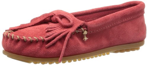 Minnetonka Women's Kilty Mocassin,Coral,9 M US